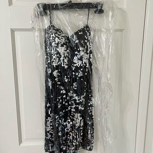 New Black Sequin Mini Dress from Nordstrom